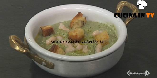 Cotto e mangiato - Vellutata broccoli e cannellini ricetta Tessa Gelisio