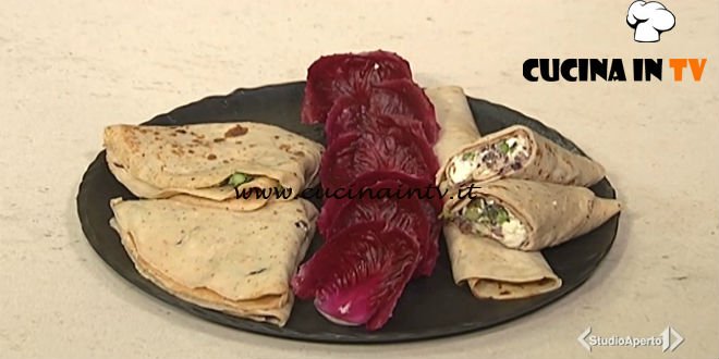 Cotto e mangiato - Crespelle con asparagi noci e radicchio ricetta Tessa Gelisio