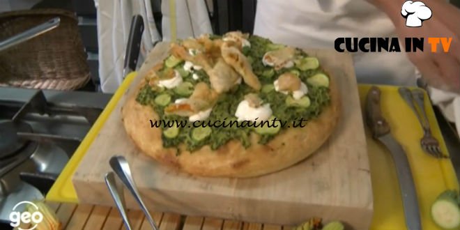 Geo - ricetta Focaccia estiva con zucchine e menta di Diego Scaramuzza