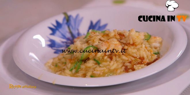 Ricette all'italiana - ricetta Risotto con fiori di zucchine e gamberi di Anna Moroni