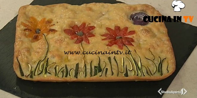 Cotto e mangiato - Focaccia decorata ricetta Tessa Gelisio