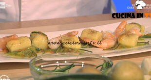 Geo - ricetta Gnocchi al limone con zucchine e mazzancolle di Beppe Maffioli