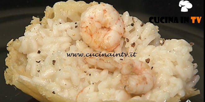 Cotto e mangiato - Risotto con prosecco e gamberetti rosa ricetta Tessa Gelisio