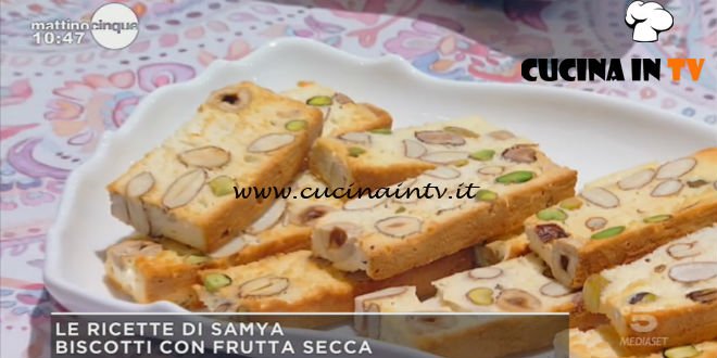 Mattino Cinque - ricetta Biscotti con frutta secca di Samya