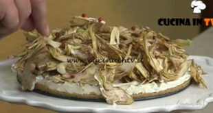 Cotto e mangiato - Cheesecake salata ai carciofi ricetta Andrea Mainardi