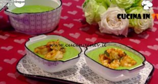 Mattino Cinque - ricetta Crema di piselli con mazzancolle al curry di Samya