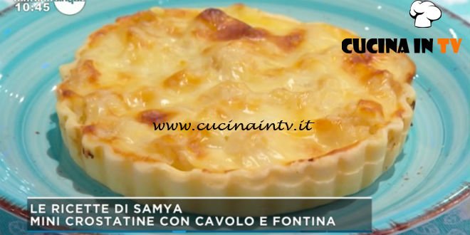 Mattino Cinque - ricetta Crostatine con cavolo e fontina di Samya