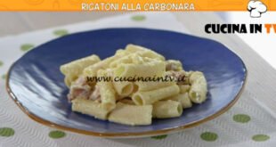 Ricette all'italiana - ricetta Rigatoni alla carbonara di Anna Moroni