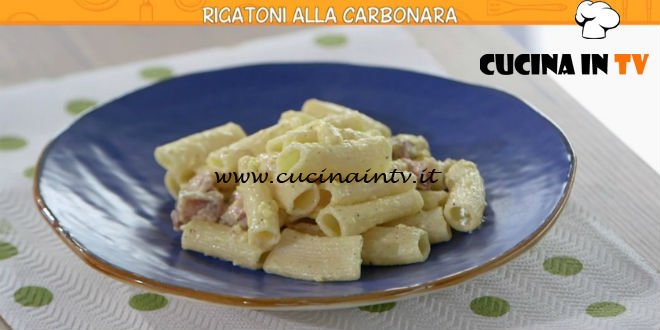 Ricette all'italiana - ricetta Rigatoni alla carbonara di Anna Moroni
