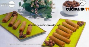 Sigari alle nocciole ricetta Samya da Mattino Cinque