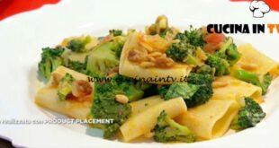 Mattino Cinque - ricetta Paccheri con broccoli e acciughe di Samya