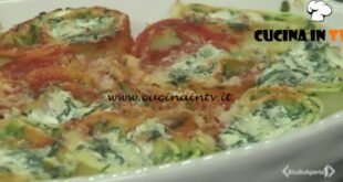 Cotto e mangiato - Rotolo di ricotta e spinaci ricetta Tessa Gelisio