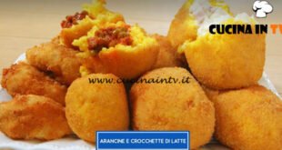 Giusina in cucina - ricetta Arancine e crocchette di latte di Giusina Battaglia