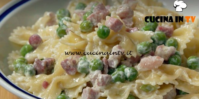 Fatto in casa per voi - ricetta Pasta panna pancetta e piselli di Benedetta Rossi