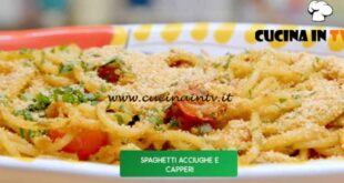 Giusina in cucina - ricetta Spaghetti acciughe e capperi di Giusina Battaglia