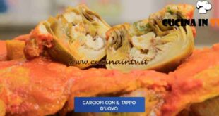 Giusina in cucina - ricetta Carciofi con il tappo d'uovo di Giusina Battaglia