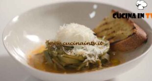 L'Italia a morsi - ricetta Uovo in camicia con cardo spinoso e caciocavallo podolico di Chiara Maci