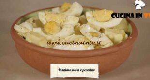 Le ricette del convento - ricetta Insalata uova e pecorino