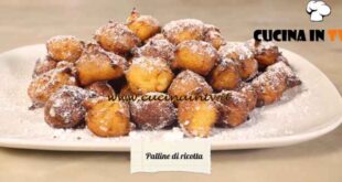 Le ricette del convento - ricetta Palline di ricotta