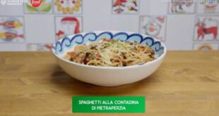 Giusina in cucina - ricetta Spaghetti alla contadina di Pietraperzia di Giusina Battaglia