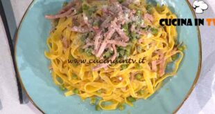 È sempre mezzogiorno |Fettuccine alla papalina ricetta Barbara Agosti
