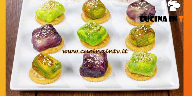 In cucina con Luca Pappagallo | Involtini di verdure e formaggio alla piastra ricetta Luca Pappagallo