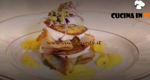 A tavola con Lorenzon |Millefoglie di patate con pesce spada ricetta Antonio Lorenzon