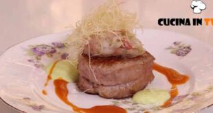 A tavola con Lorenzon |Filetto alla mela verde ricetta Antonio Lorenzon