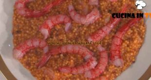 È sempre mezzogiorno | Fregula gamberi e lenticchie rosse ricetta MIchele Farru