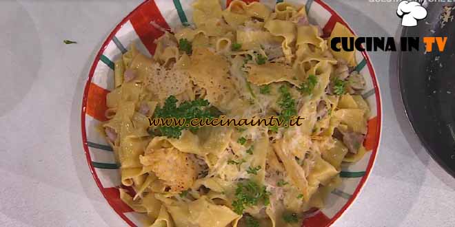 È sempre mezzogiorno | Pappardelle pollo e formaggio ricetta Cristian Bertol