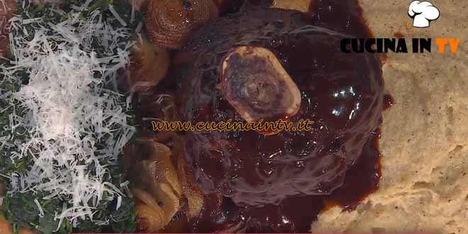 È sempre mezzogiorno | Stinco al Barolo con polenta taragna ricetta David Fiordigiglio