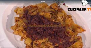 È sempre mezzogiorno | Pappardelle al ragù di cinghiale ricetta Daniele Persegani