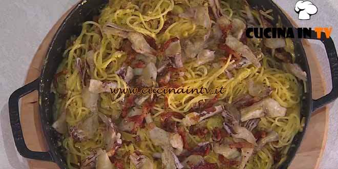È sempre mezzogiorno | Carbonara di carciofi ricetta Andrea Mainardi