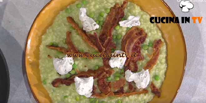 È sempre mezzogiorno | Risotto piselli e caprino ricetta Sergio Barzetti