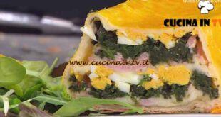 È sempre mezzogiorno | Sformato di uova sode spinaci e prosciutto ricetta Barbara Agosti