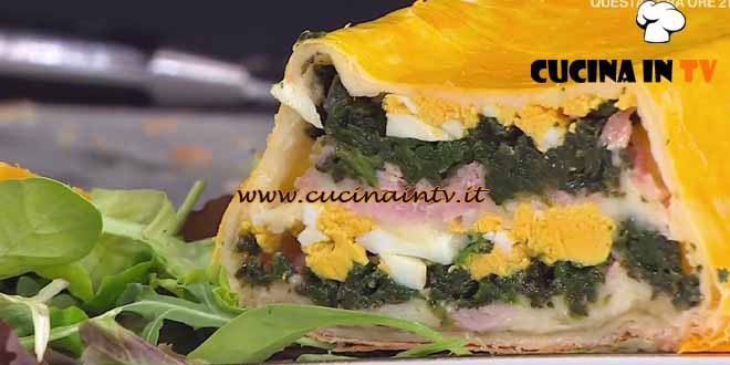 È sempre mezzogiorno | Sformato di uova sode spinaci e prosciutto ricetta Barbara Agosti