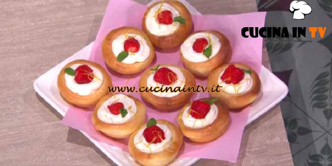 È sempre mezzogiorno | Brioche panna e fragole ricetta Fulvio Marino