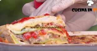 È sempre mezzogiorno | Lasagna bianca ai peperoni ricetta gemelli Billi