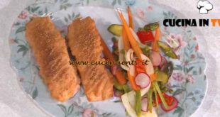 È sempre mezzogiorno | Salmone in crosta di riso ricetta Crescenzo Morlando