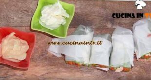 È sempre mezzogiorno | Roll di lattuga con verdure e pollo ricetta Francesca Marsetti