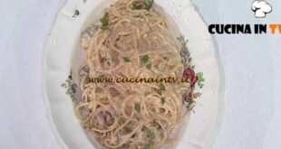 È sempre mezzogiorno | Chitarrine con salsiccia e castagne ricetta Federico Fusca