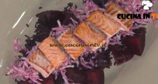 È sempre mezzogiorno | Riso nero con salmone e rapa rossa ricetta Francesca Marsetti